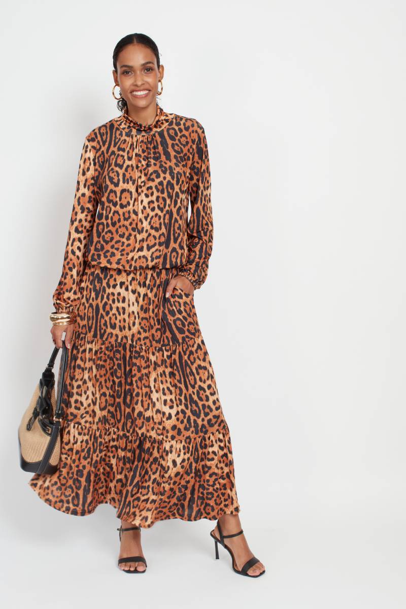 GRIFFIN SKIRT LEOPARD PRINT