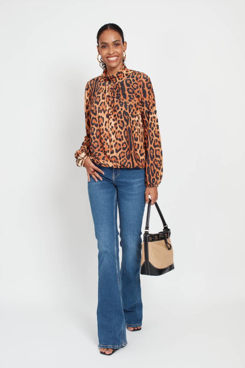 AMBER TOP LEOPARD PRINT