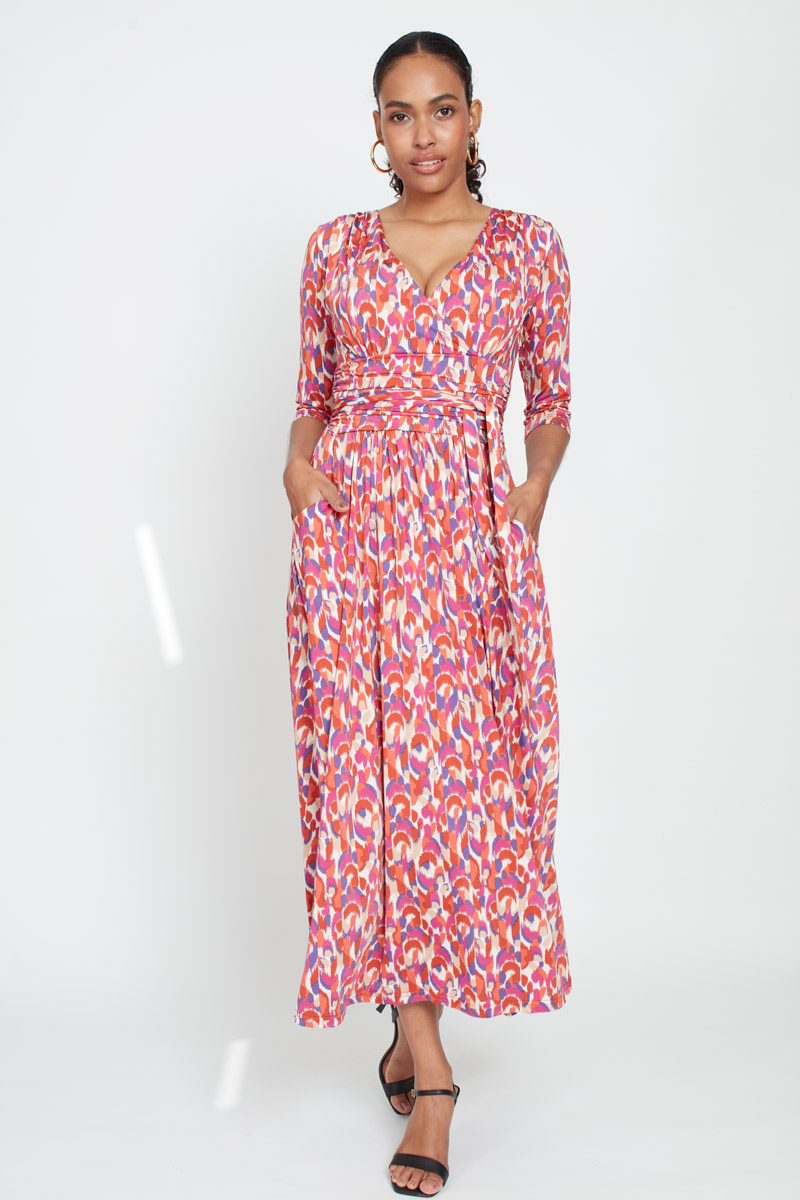 CRAWFORD DRESS IKAT MULTI PRINT