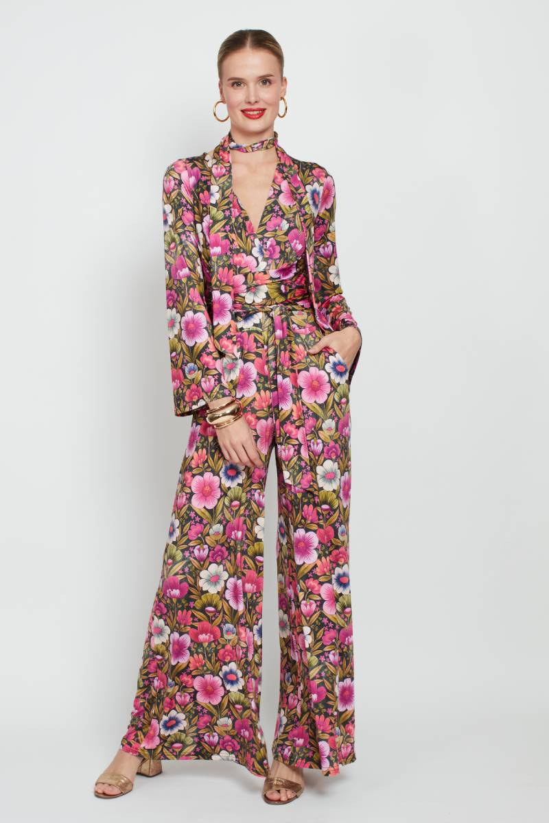 FENN JUMPSUIT VINTAGE PINK FLOWER PRINT
