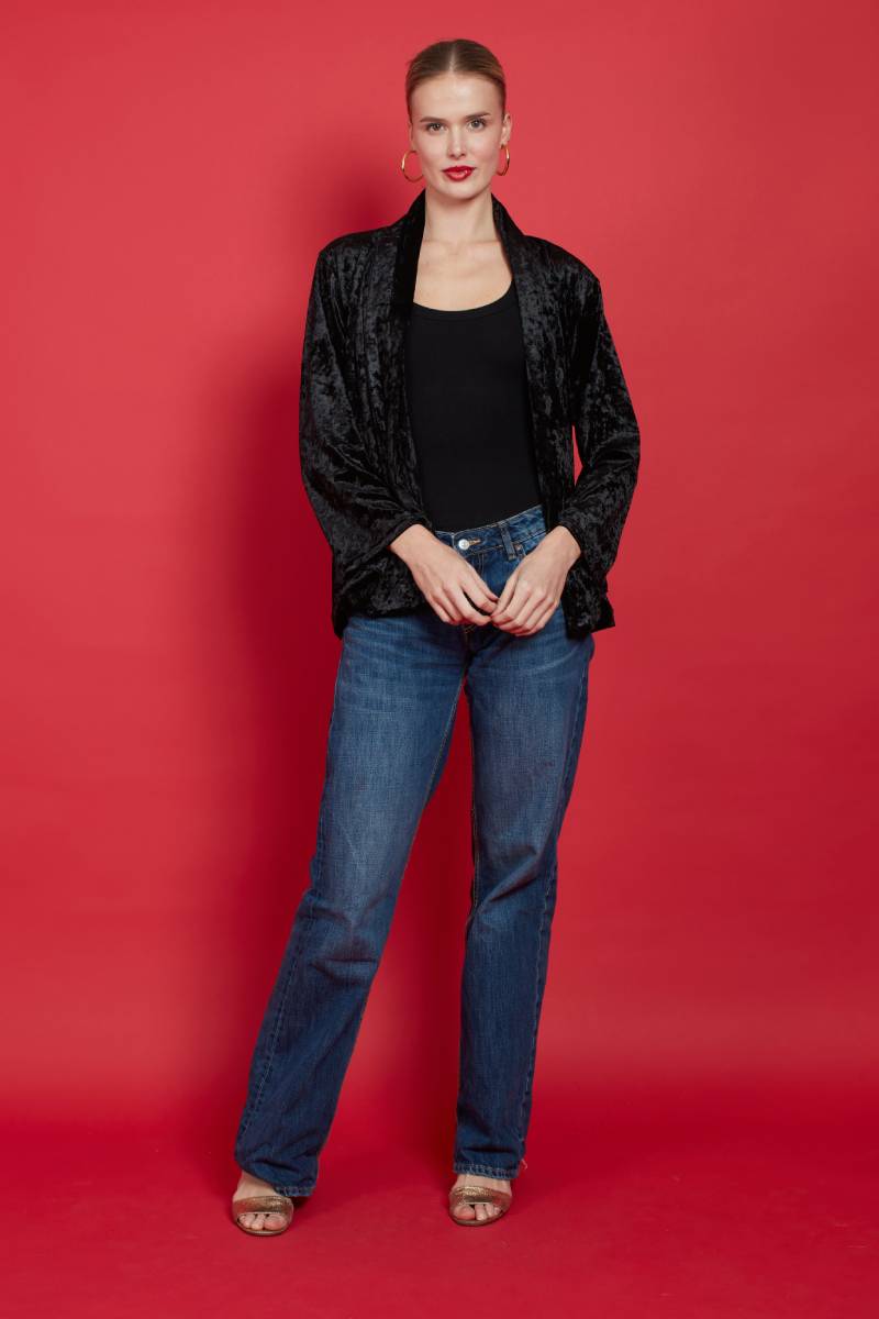 JADE JACKET BLACK VELVET