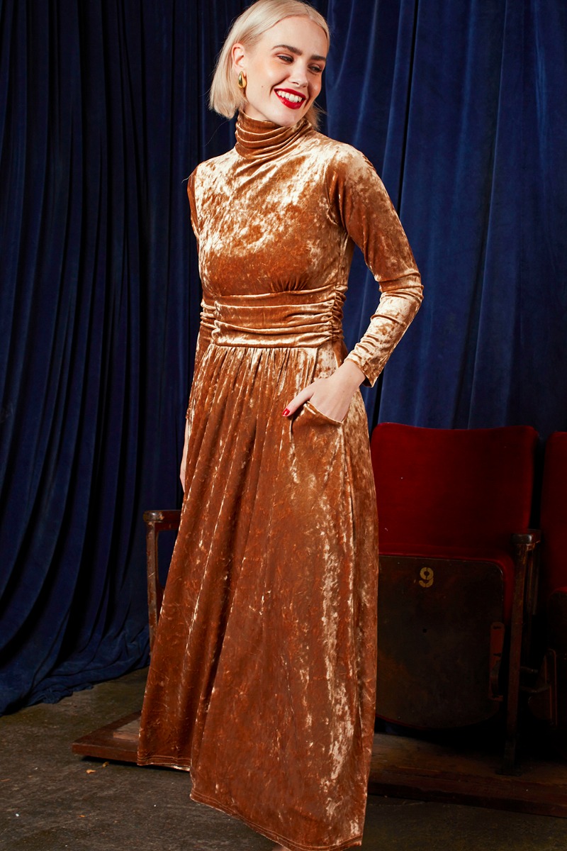 Lauren gold dress hotsell