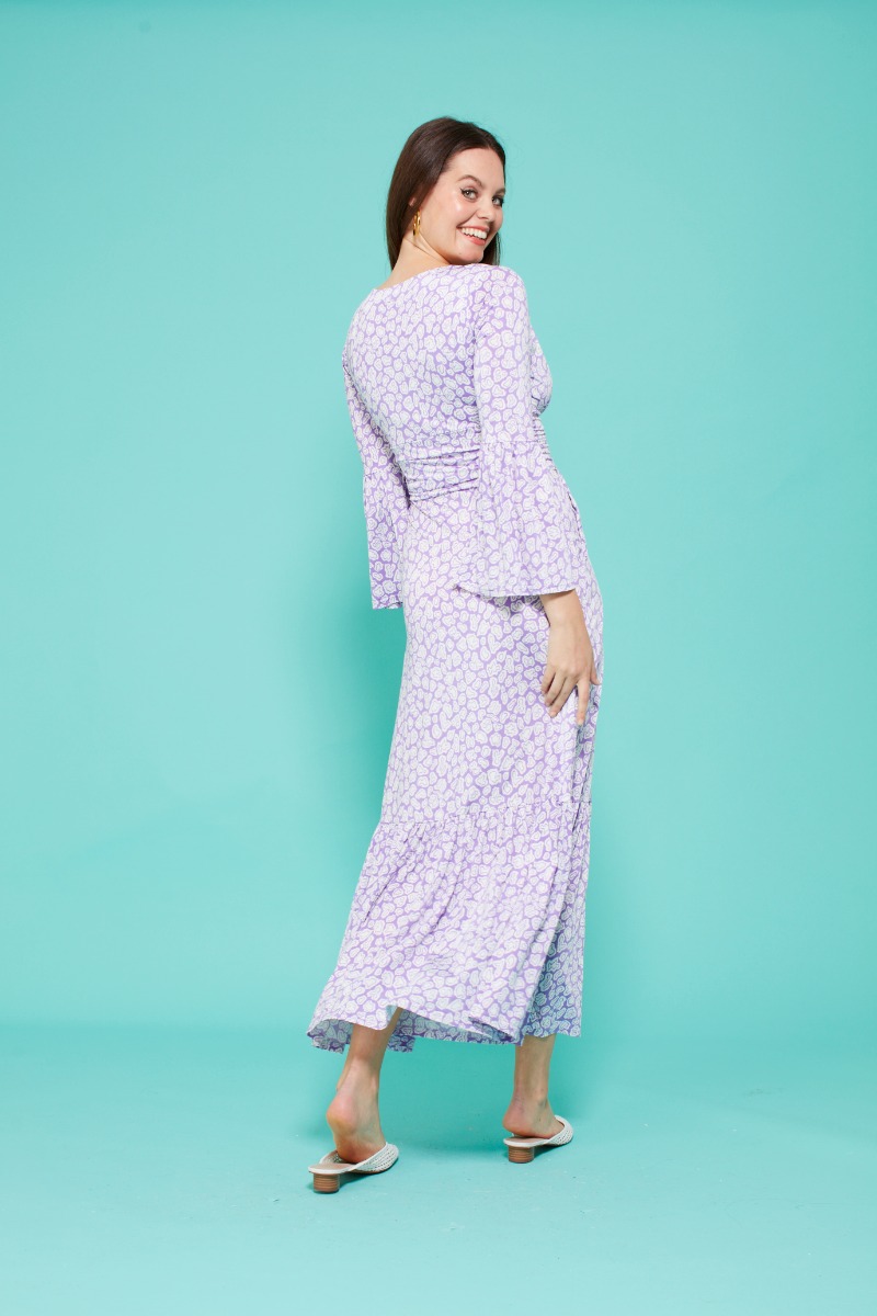 knee length dresses for ladies Guizio Formentera Maxi Dress White / XXS
