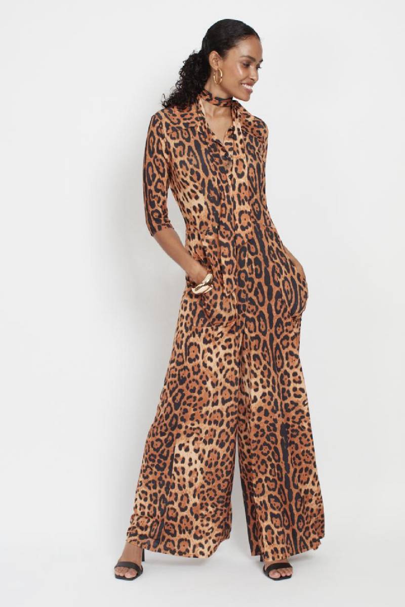 PHOENIX JUMPSUIT LEOPARD PRINT