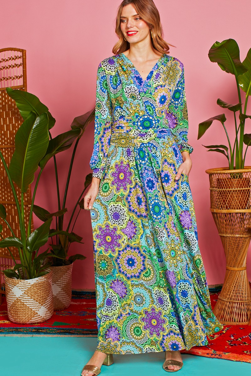 SHARON MAXI IBIZA BLUE