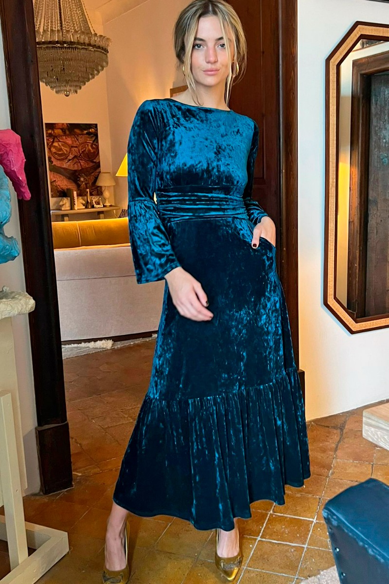Onjenu velvet dress outlet