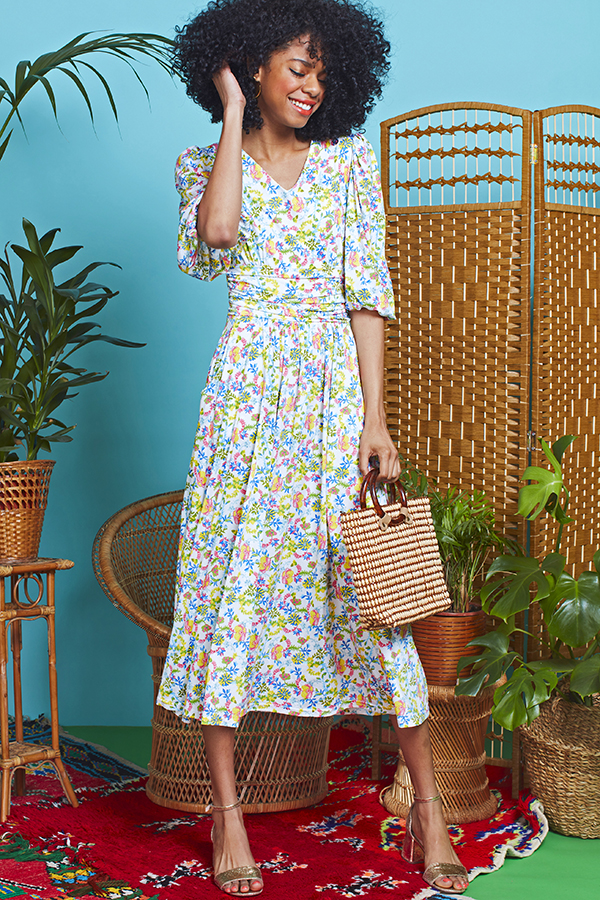 ESME MIDI DRESS MEADOW